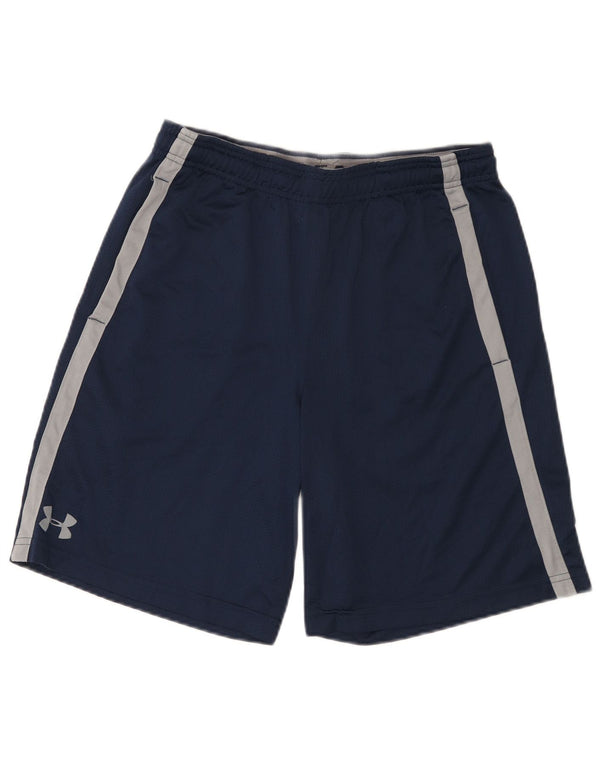 Męskie spodenki sportowe Under Armour Heat Gear, duże, granatowe, z blokami kolorów
