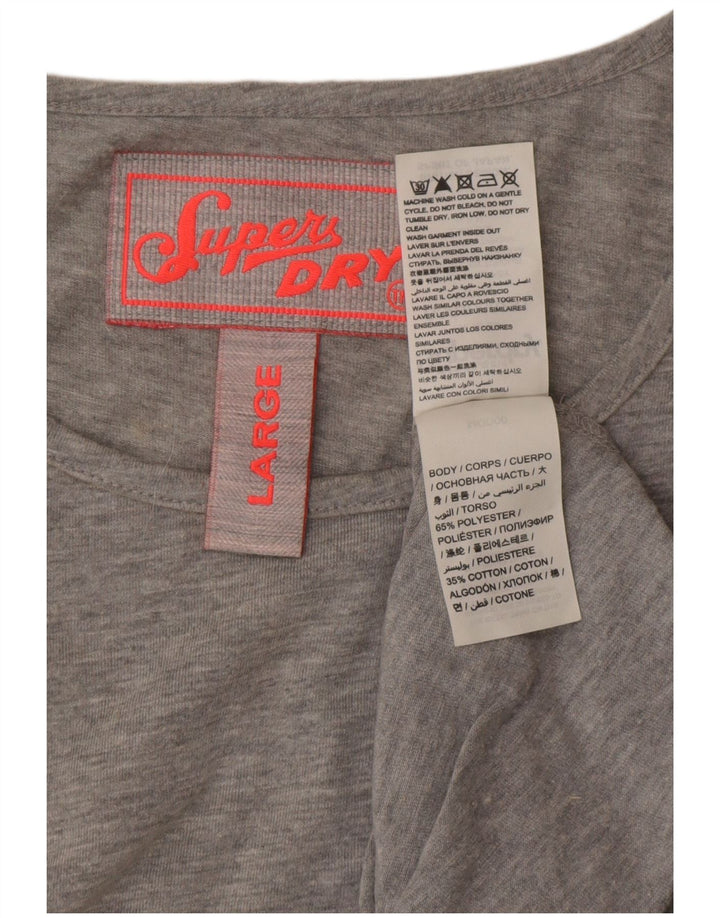 Damska sukienka płaszczowa bez rękawów Superdry UK 14, duży, szary poliester