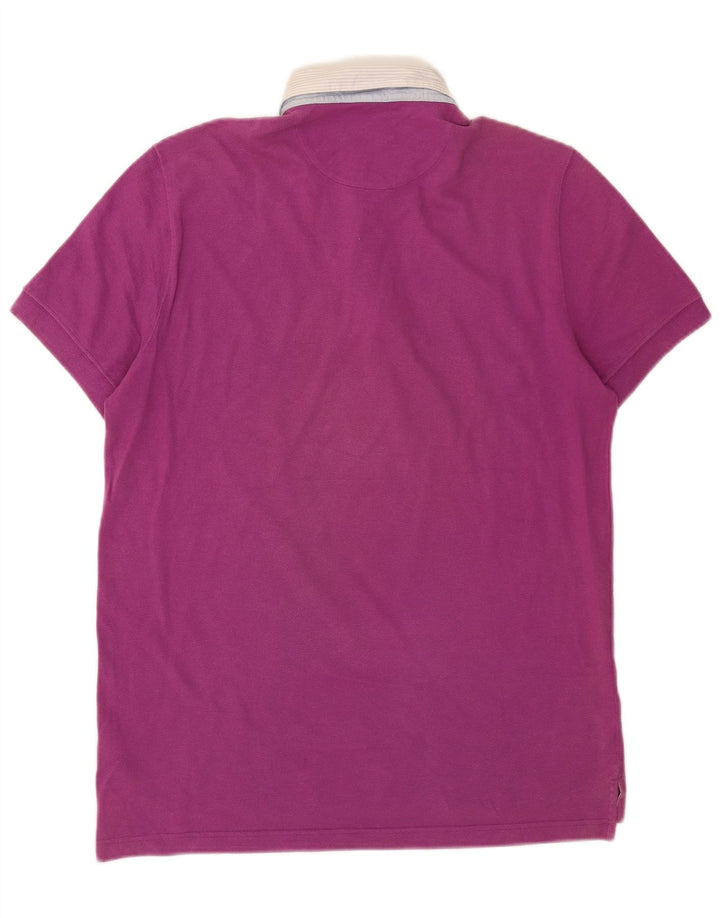 Męska koszulka polo Massimo Dutti, bawełniana, w kolorze średniego różu