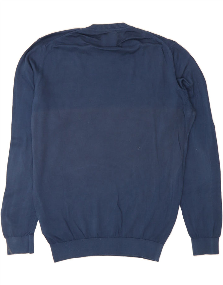 NORTH SAILS Mens Crew Neck Jumper Sweater Small Navy Blue Cotton Vintage North Sails and Second-Hand North Sails from Messina Hembry 