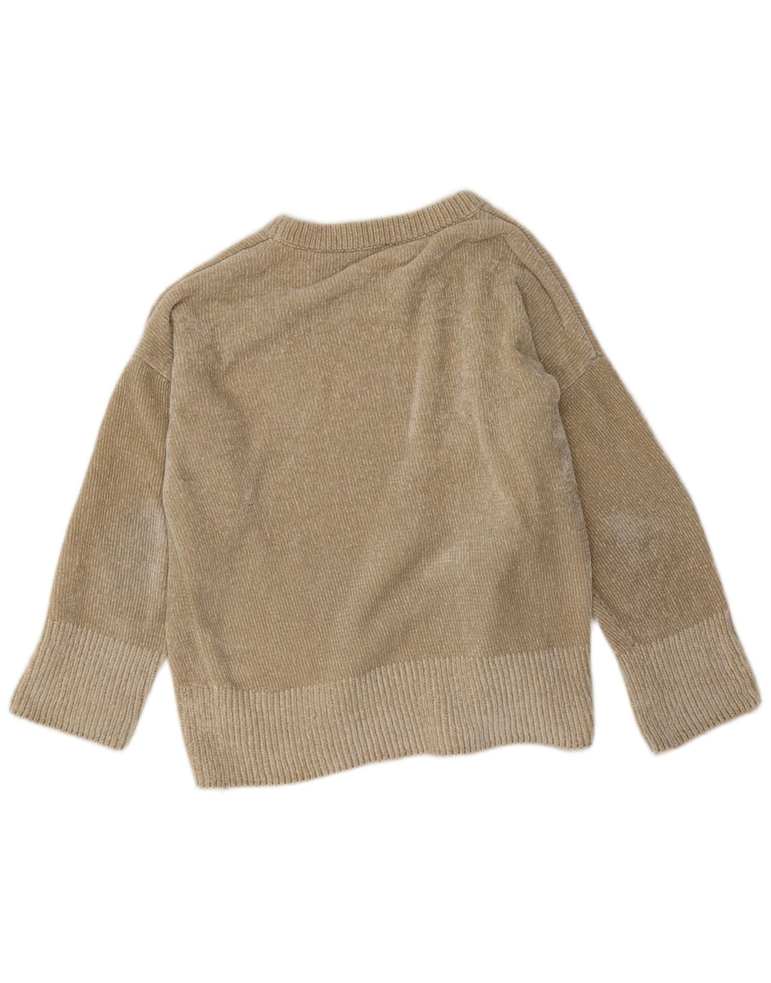 Sweter damski Zara Oversize z okrągłym dekoltem, UK 14, średni beż