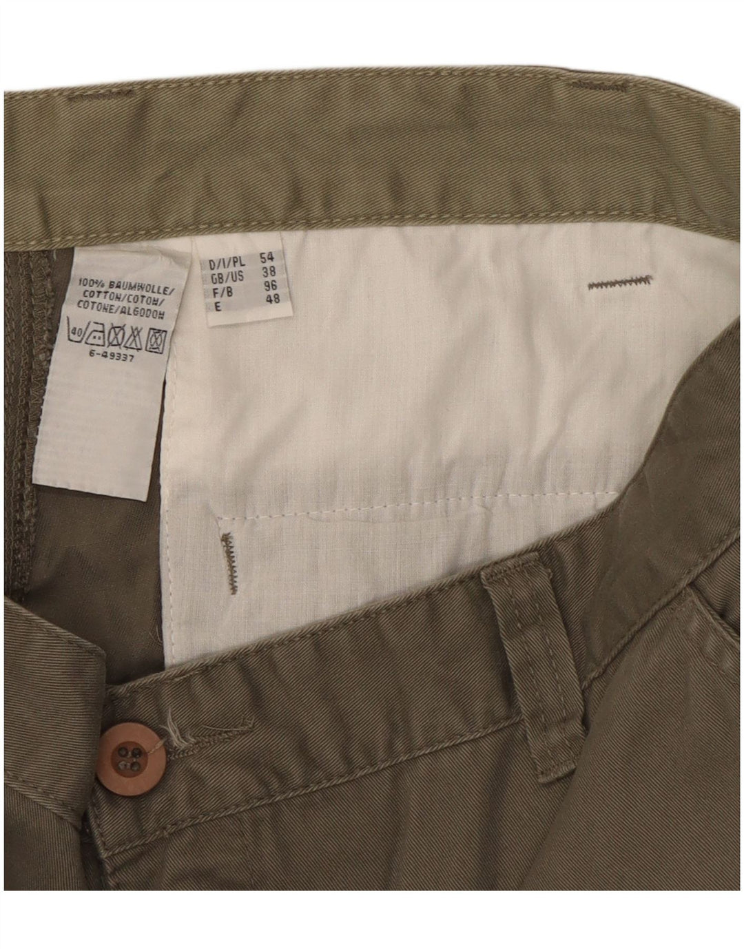 Męskie spodenki cargo w stylu vintage W38 XL, bawełna khaki