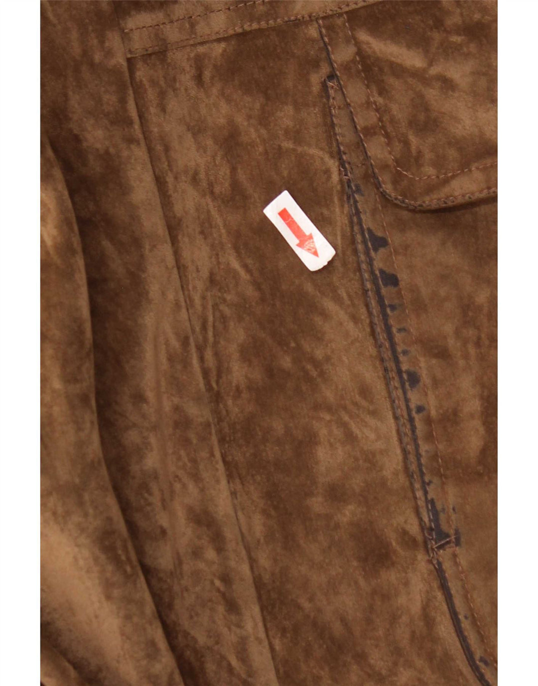 Męska welurowa kurtka bomber w stylu vintage IT 52 XL, brązowy jedwab