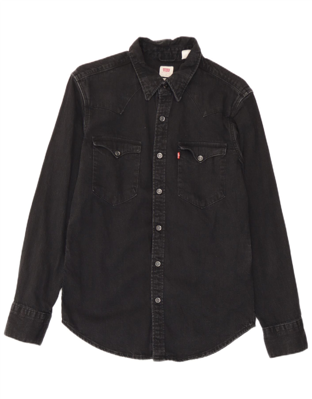Męska standardowa koszula dżinsowa Levi's, mała, czarna, bawełniana
