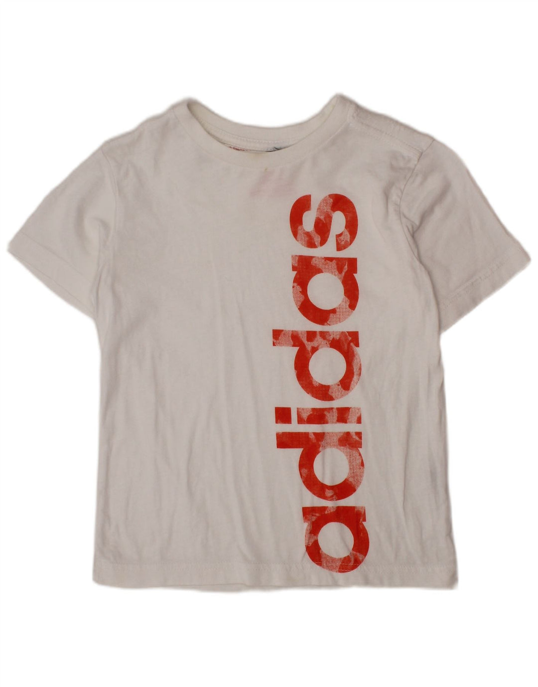 Chłopięcy T-shirt z grafiką ADIDAS, 5-6 lat, biały