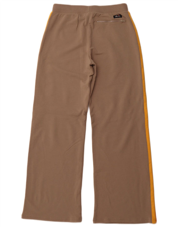 Damskie spodnie dresowe z szeroką nogawką ELLESSE UK 12 w kolorze średniego beżu