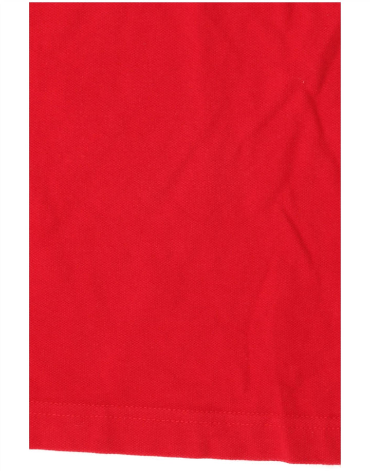 Crew Clothing Męska koszulka polo, duża, czerwona, bawełniana