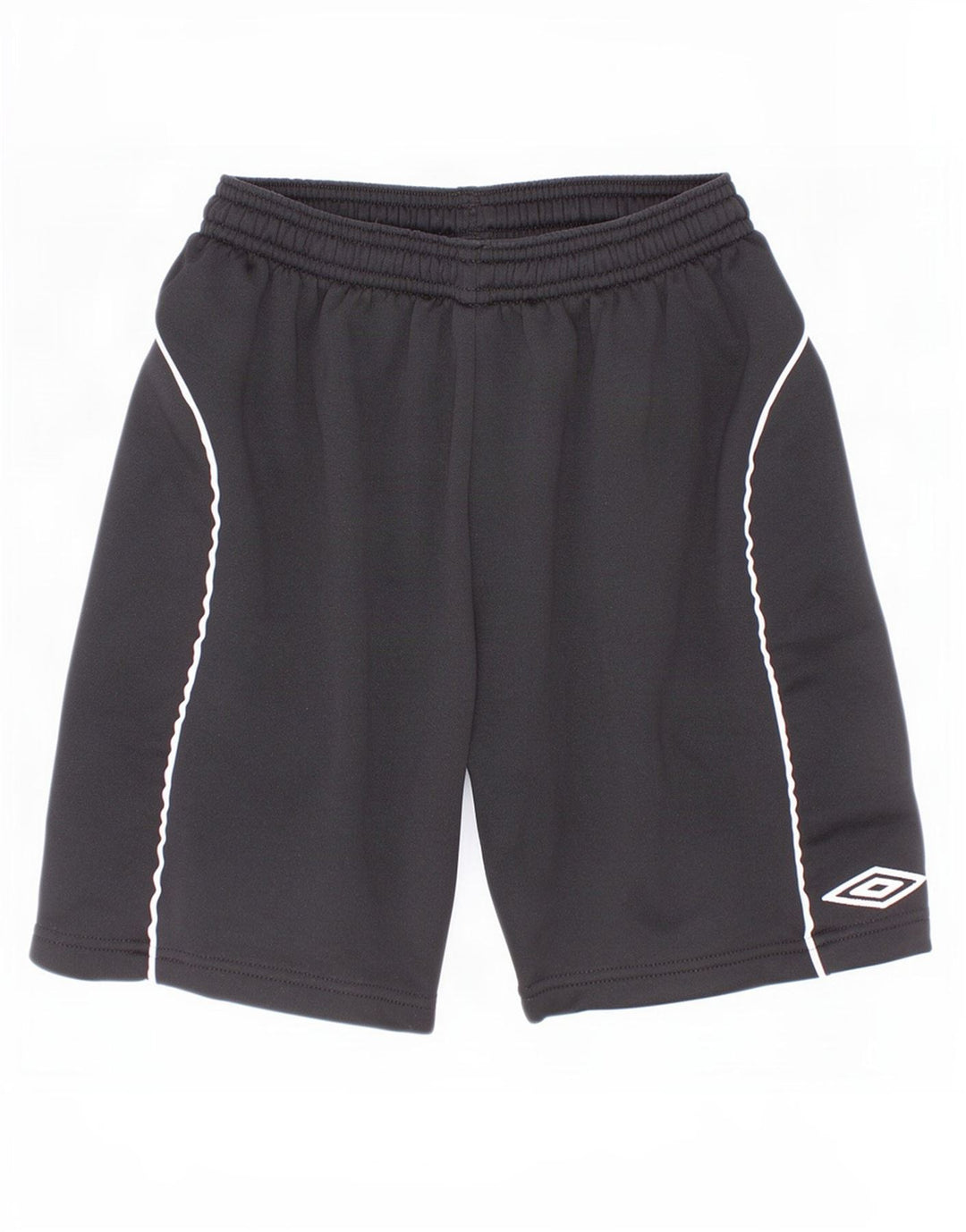 Chłopięce spodenki sportowe Umbro z grafiką, 9-10 lat, czarny poliester z blokami kolorów