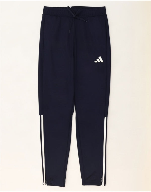 Męskie spodnie dresowe Adidas Aeroready, małe, granatowe, z poliestru