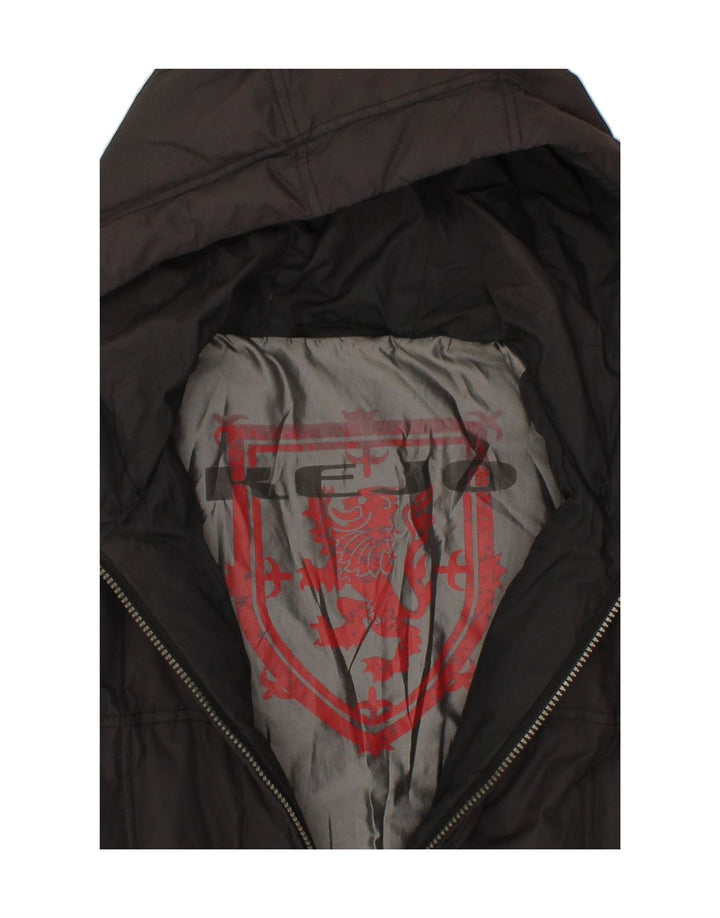 KEJO Womens Hooded Padded Jacket UK 16 Large Black Vintage Kejo and Second-Hand Kejo from Messina Hembry 