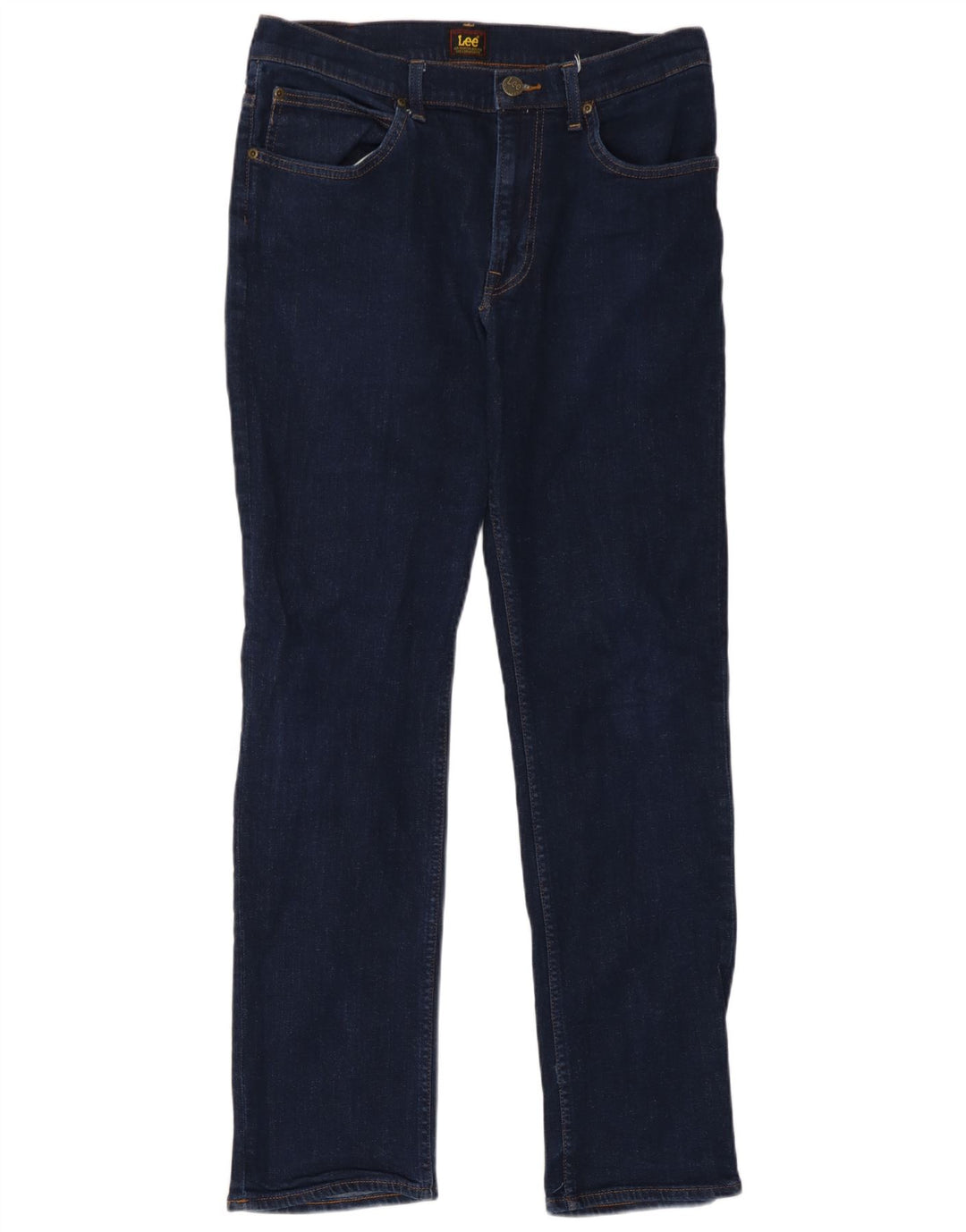 Damskie jeansy Lee Brooklyn Straight W33 L29 Granatowe, bawełniane