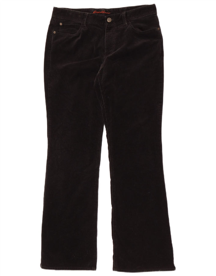 Damskie sztruksowe spodnie Eddie Bauer Bootcut US 8 Medium W30 L31 Czarne