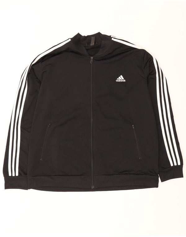 Damska kurtka dresowa Adidas UK 24/26 2XL Czarny poliester