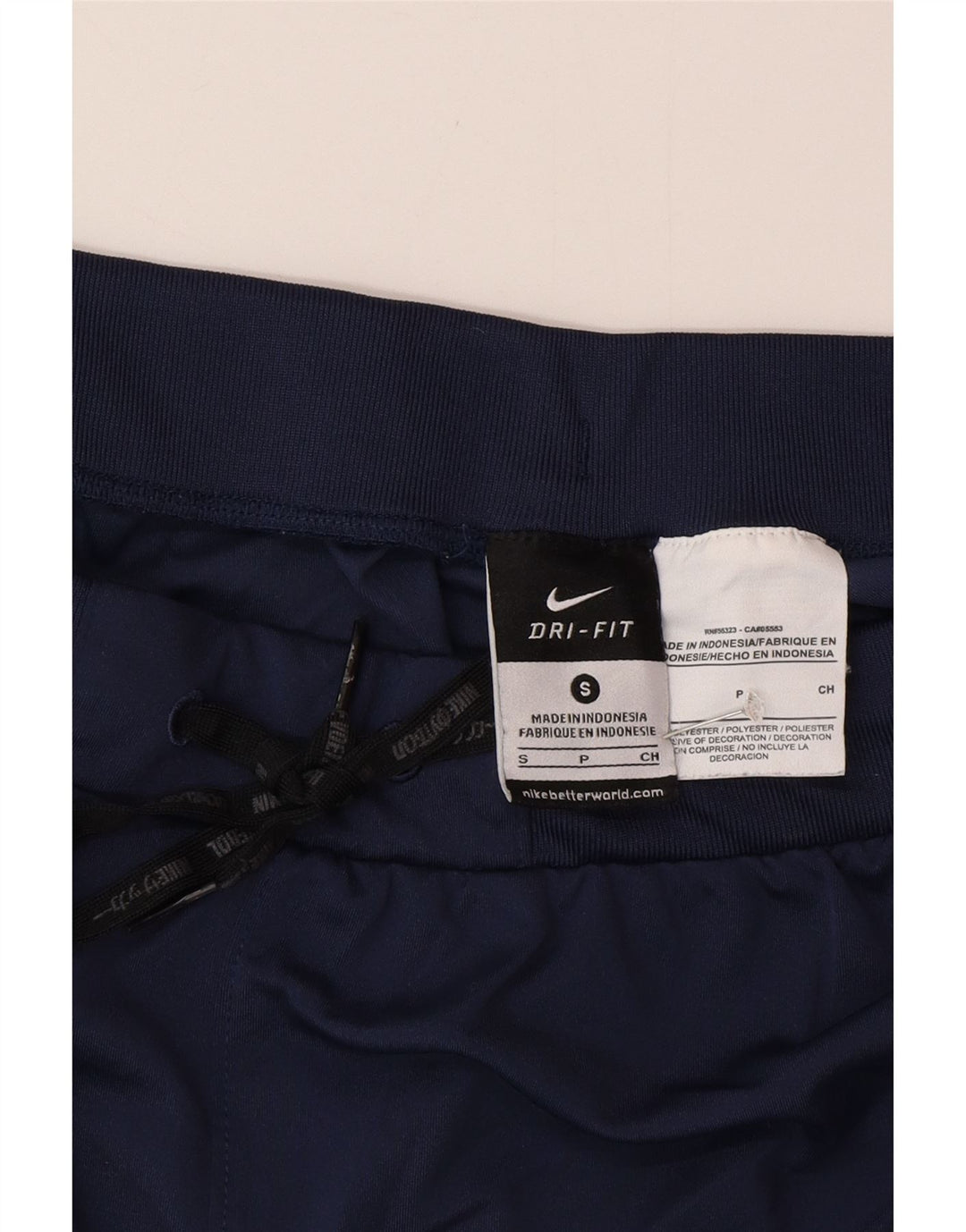 Damskie spodenki sportowe Nike Dri Fit UK 8, małe, granatowe, poliestrowe