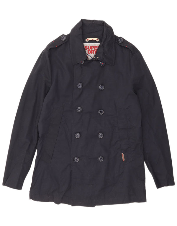 Płaszcz męski Superdry Pea Coat UK 40, duży, granatowy, bawełniany