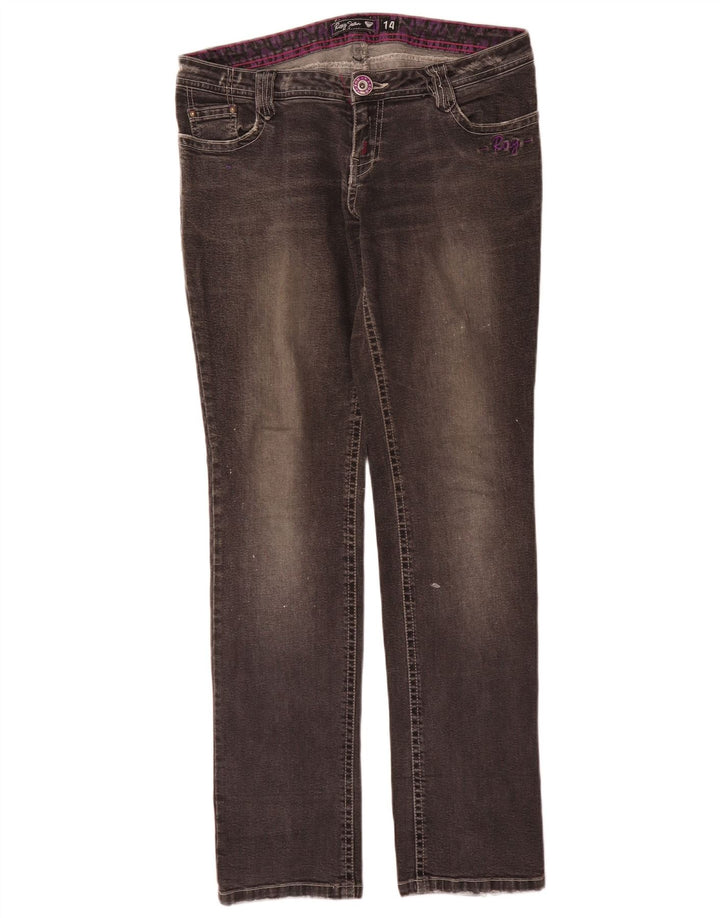 Damskie jeansy Roxy Graphic Slim W32 L32 Szara bawełna
