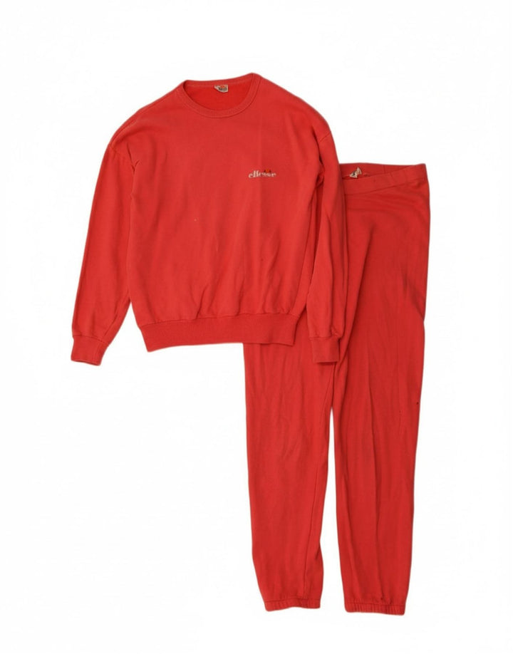 ELLESSE Womens Oversized Full Tracksuit UK 10 Small Pink