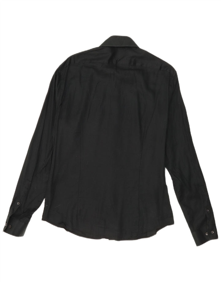 Męska koszula Calvin Klein Extra Slim Fit, rozmiar 15 1/2, średnia czarna bawełna