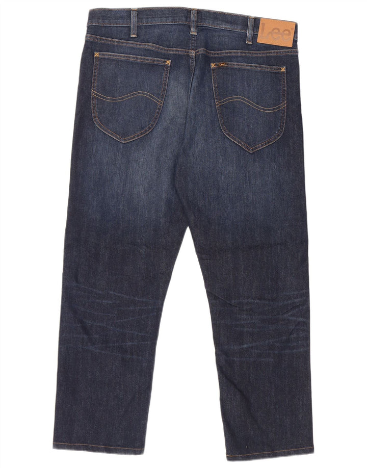 Męskie jeansy Lee Daren Zip Fly, przycięte W36 L25, niebieska bawełna
