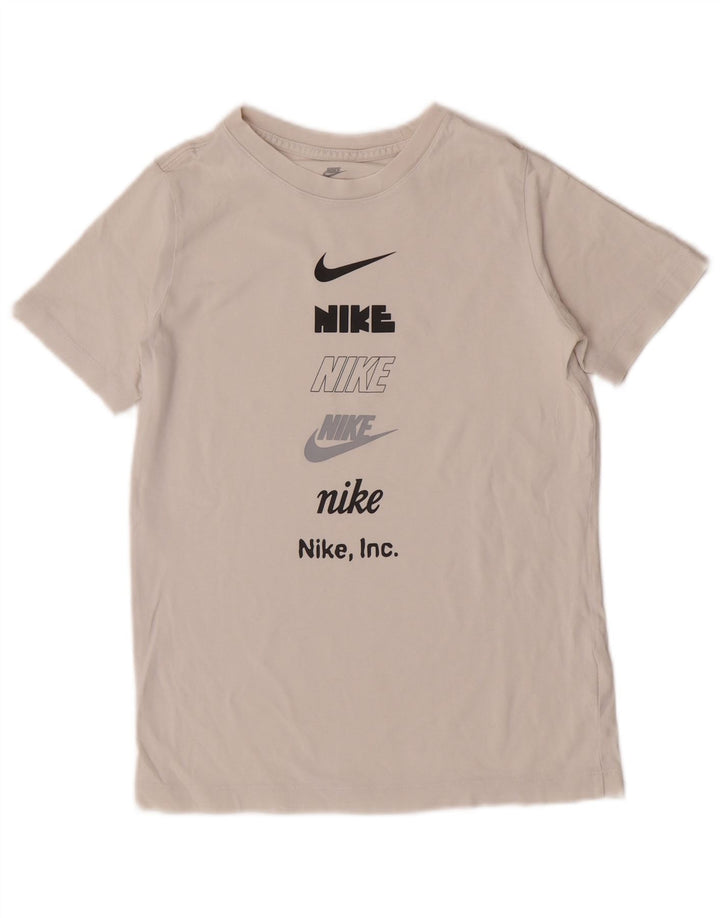 Chłopięcy T-shirt z grafiką Nike na 12-13 lat, duży, biały