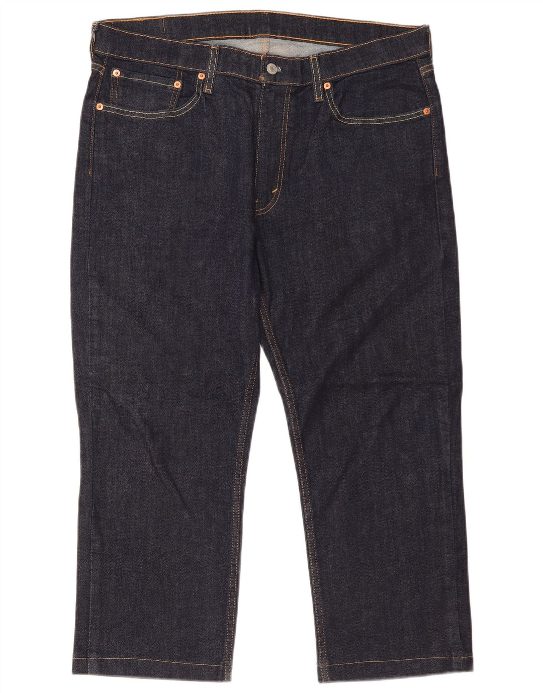 Męskie jeansy Levi's 514 Capri W36 L24 Granatowa bawełna