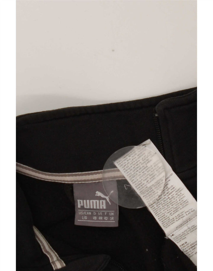 Damska kurtka dresowa Puma UK 14, duża, czarna, bawełniana