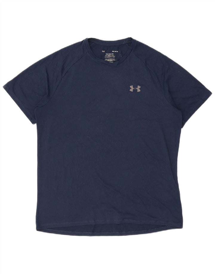 Koszulka męska UNDER ARMOUR Top średni granatowy poliester
