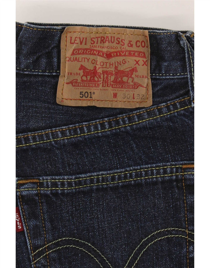 Męskie jeansy Levi's 501 Straight W30 L32 granatowe