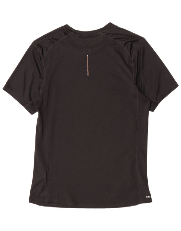 Męski T-shirt Nike Dri Fit, mały, czarny poliester