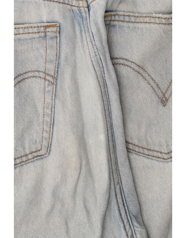 Damskie jeansy Levi's Ribcage Straight W30 L29 Niebieskie bawełniane