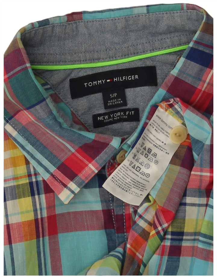 Męska koszula Tommy Hilfiger New York Fit w małą wielokolorową kratę