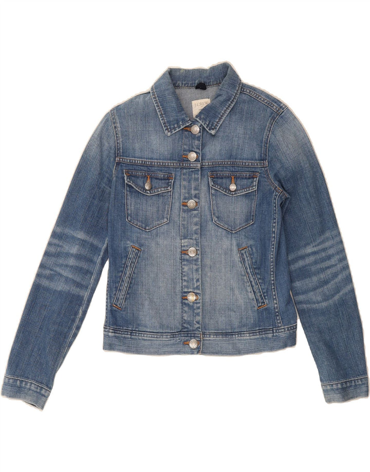 J. CREW Womens Denim Jacket UK 6 XS Blue Cotton Vintage J. Crew and Second-Hand J. Crew from Messina Hembry 