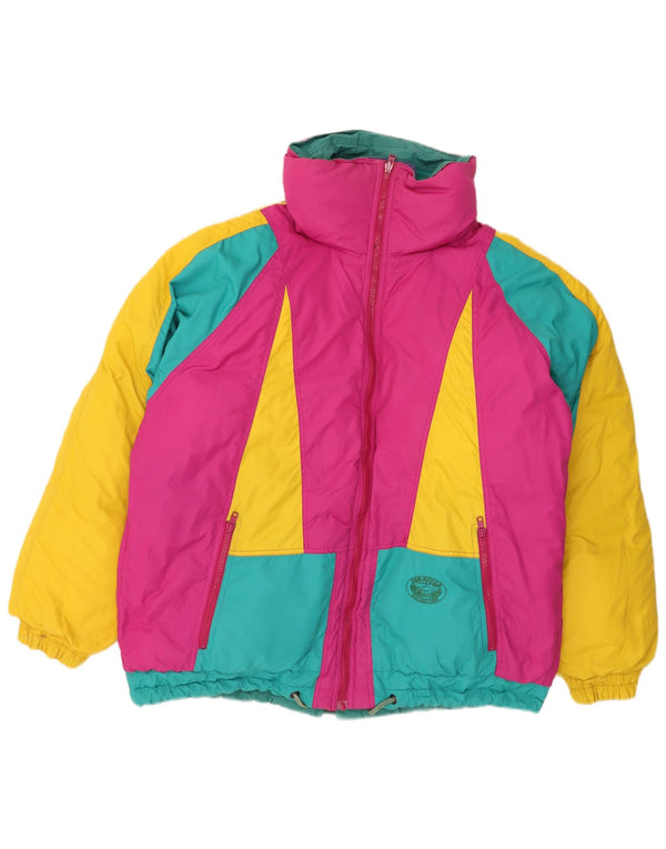 Dwustronna ocieplana kurtka męska Vintage UK 42 XL, wielokolorowa