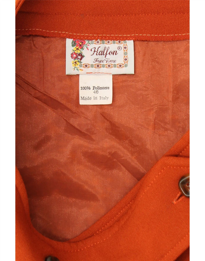 HALFON Womens Mini Skirt IT 46 Large W32 Brown Polyester