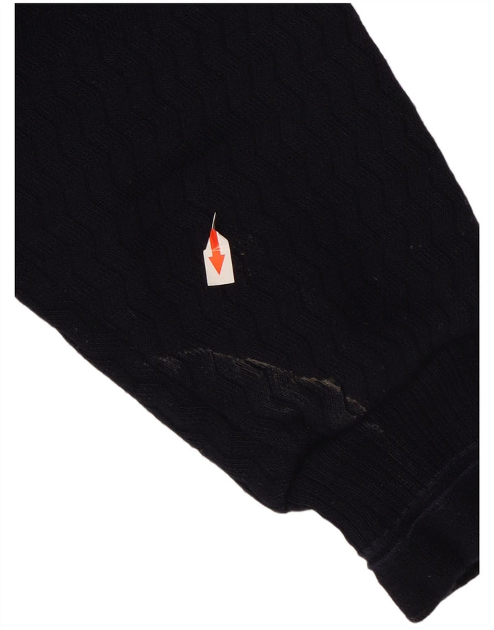 WESTBURY Męski sweter rozpinany XL Granatowy, akrylowy blok kolorów