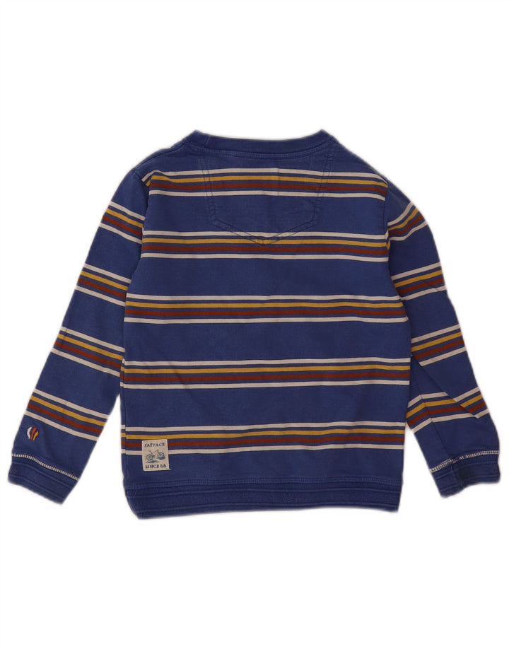 Bluza chłopięca Fat Face, 5-6 lat, bawełniana w niebieskie paski