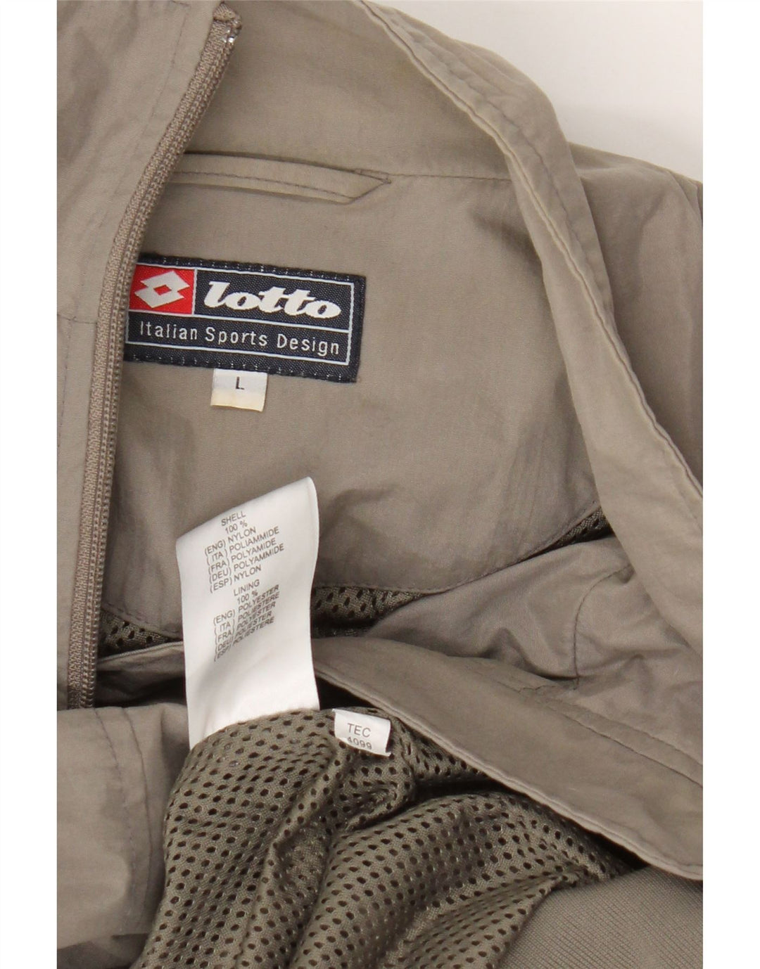Męska kurtka bomber Lotto UK 40, duża, szary nylon