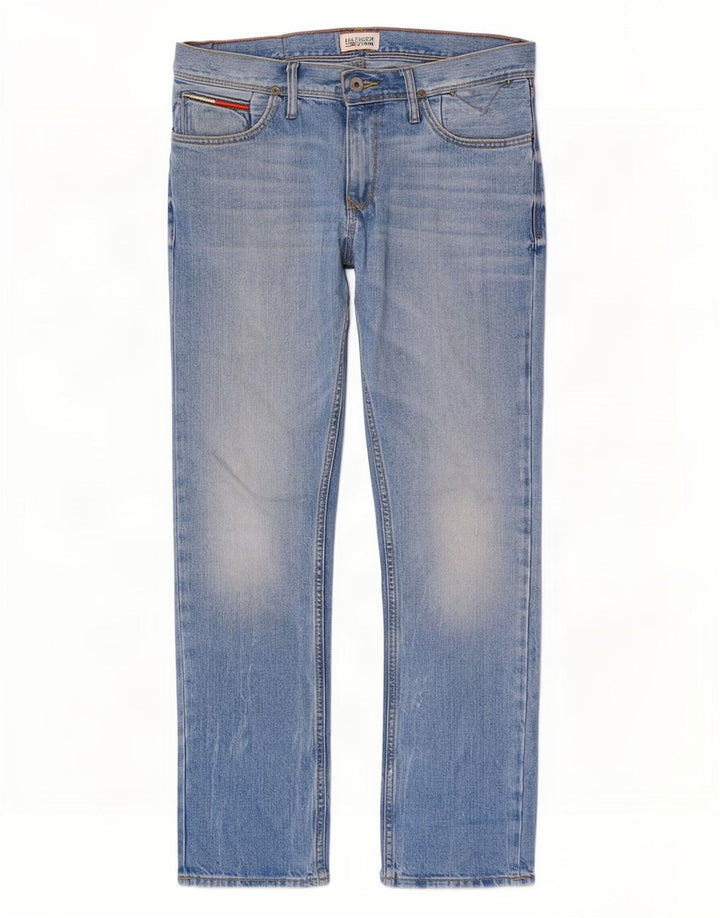 Męskie jeansy slim fit Tommy Hilfiger W30 L30 Niebieskie bawełniane