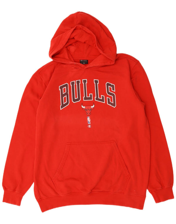 Męski sweter z kapturem Champion Chicago Bulls Graphic 2XL, czerwony, bawełniany
