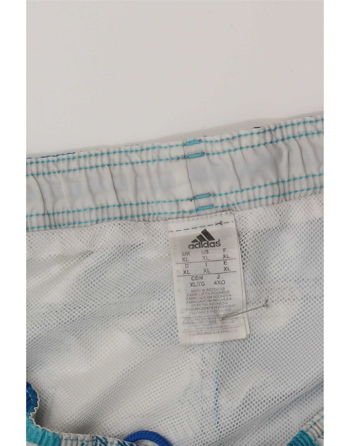 Męskie spodenki kąpielowe Adidas XL Niebieski kwiatowy poliester