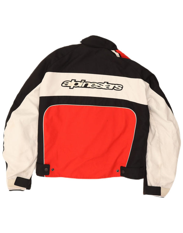 Męska kurtka wyścigowa Alpinestars Graphic Racer UK 42 XL, czerwony poliester z blokami kolorów