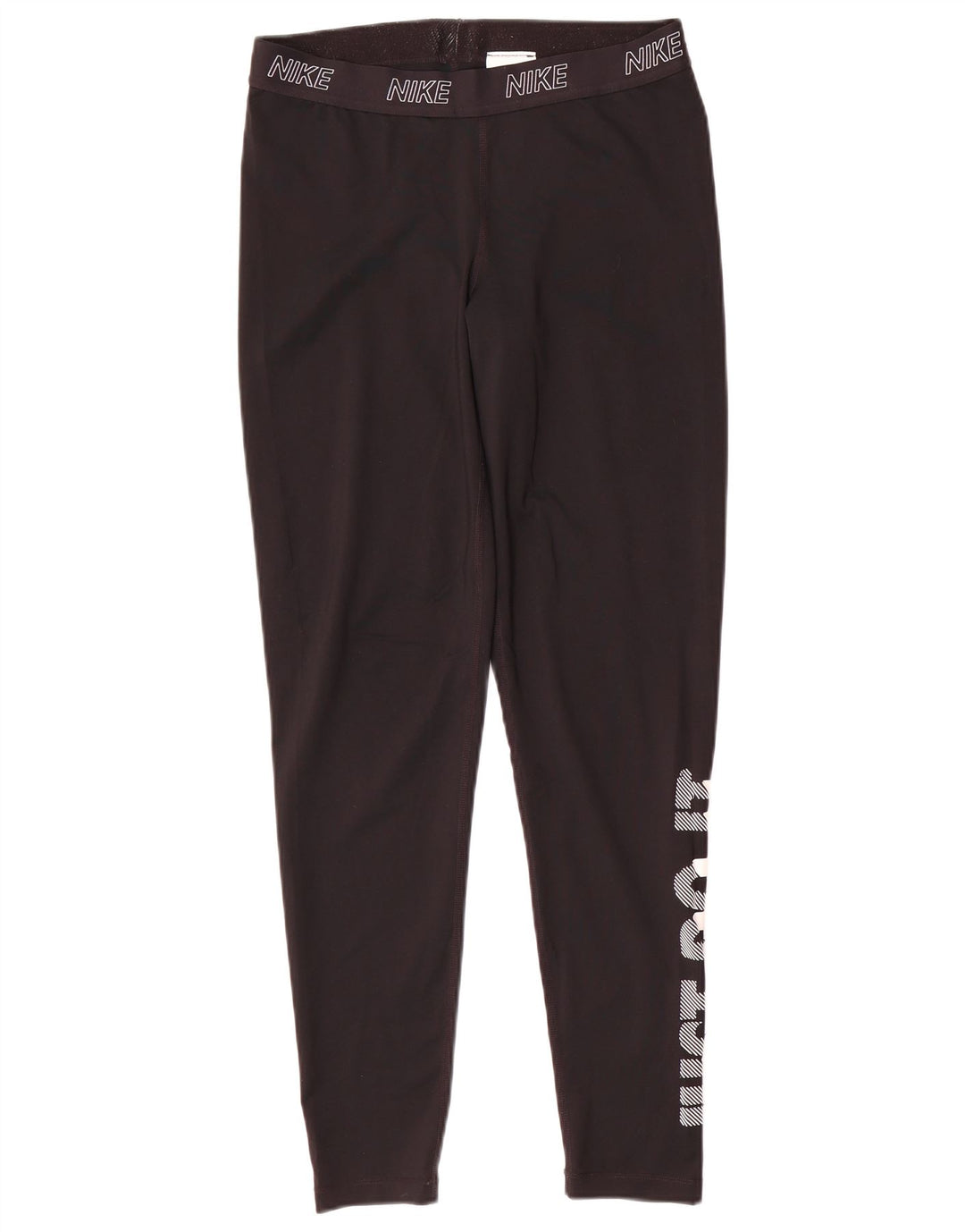 Damskie legginsy Nike Graphic UK 14, duże, czarne, poliestrowe