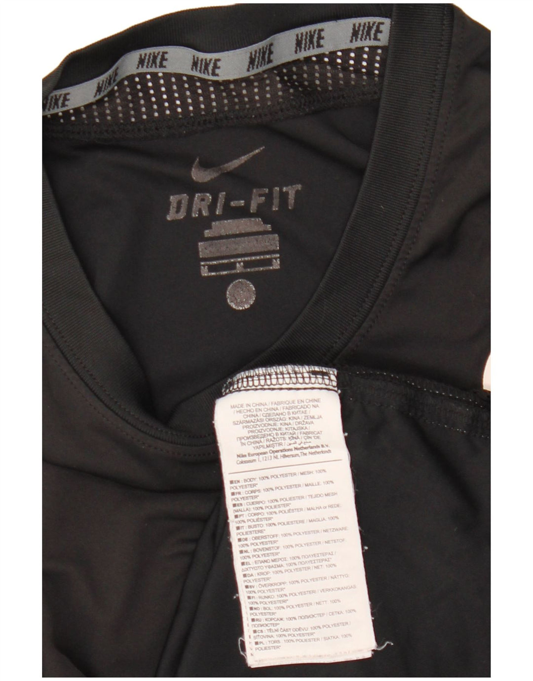 Męski T-shirt z grafiką Nike Dri Fit, średni czarny poliester