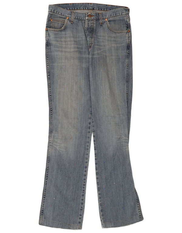 Damskie jeansy Wrangler Evolution Straight W33 L33 Niebieskie bawełniane
