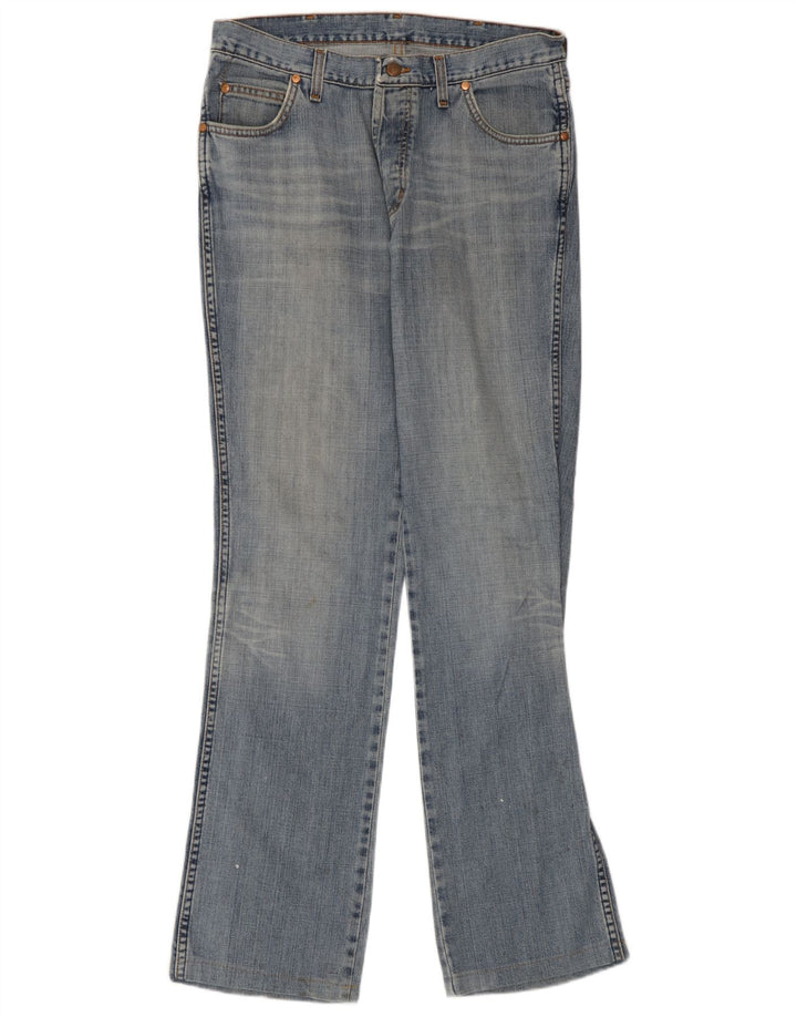 Damskie jeansy Wrangler Evolution Straight W33 L33 Niebieskie bawełniane
