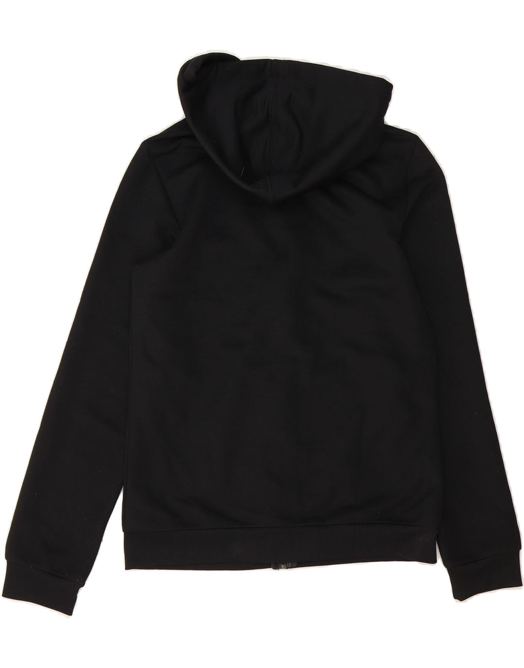 ADIDAS Mens Graphic Zip Hoodie Sweater UK 12/14 Medium Black Polyester Vintage Adidas and Second-Hand Adidas from Messina Hembry 