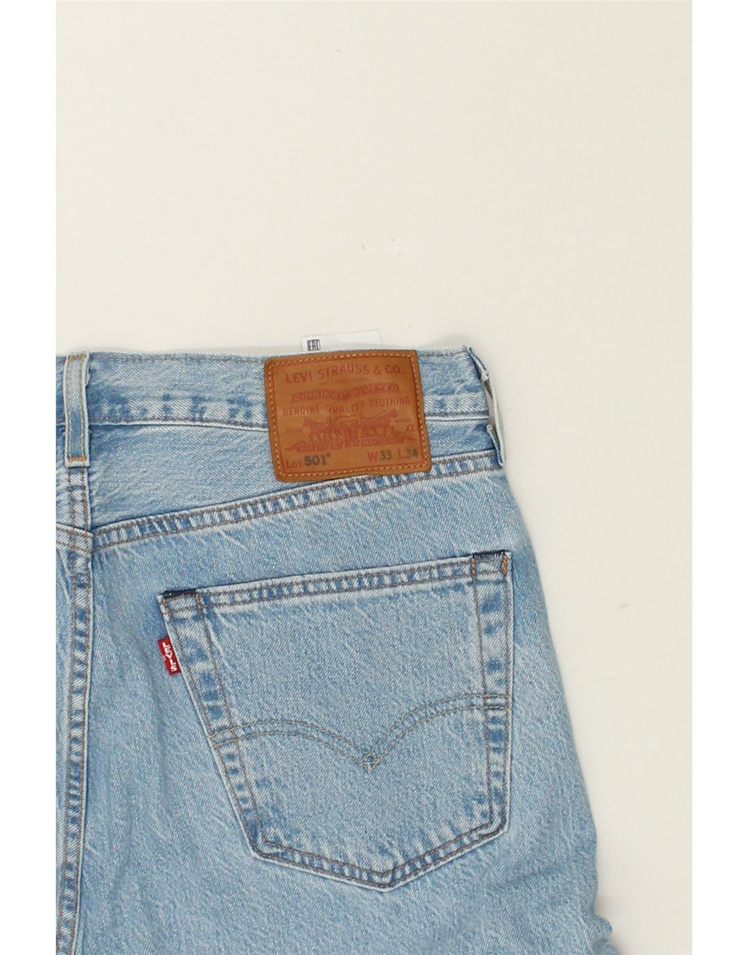 Męskie jeansy LEVI'S 504 Straight W33 L32 Niebieskie bawełniane