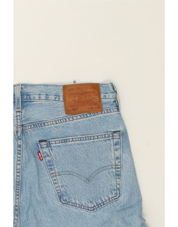Męskie jeansy LEVI'S 504 Straight W33 L32 Niebieskie bawełniane