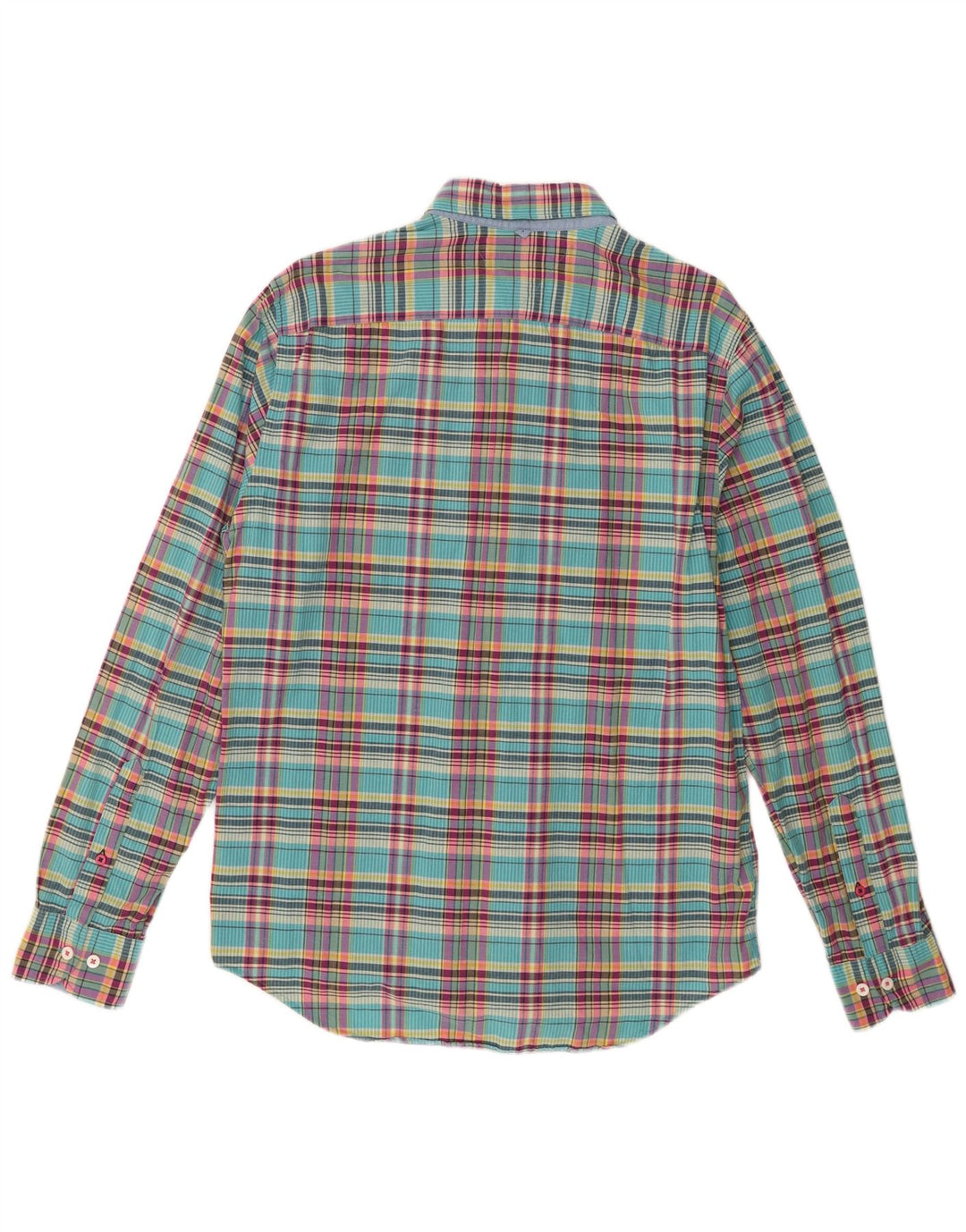 Męska koszula Tommy Hilfiger New York Fit w średnią turkusową kratkę, bawełniana