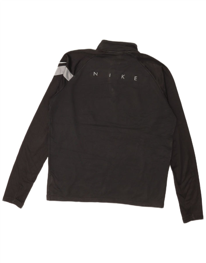 Męska bluza Nike Dri Fit z grafiką, kolor średnio czarny